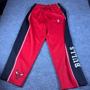 Vintage Nike Chicago Bulls 1984 Rewind Tear Away Pants Mens Large Red Snap Leg